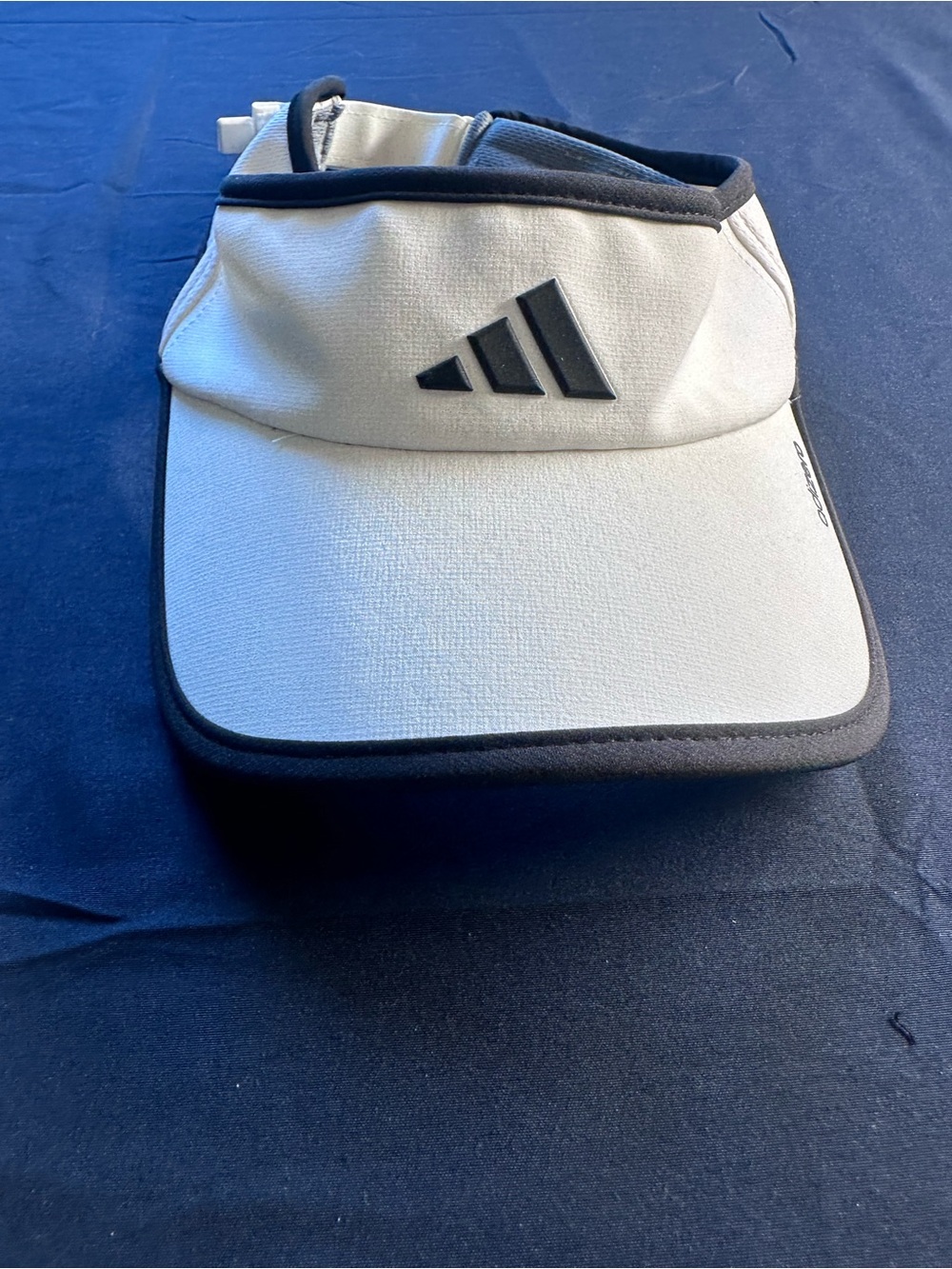adidas Men’s White and Black Visor with Logo